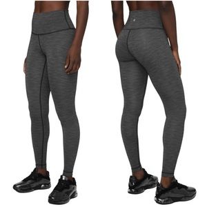 Lululemon Wunder Under High-Rise Tight 8 Brushed Luxtreme Heathered Black gray M